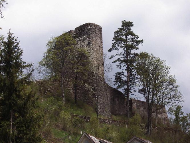 Burgruine Neufrstenberg, Schildmauer